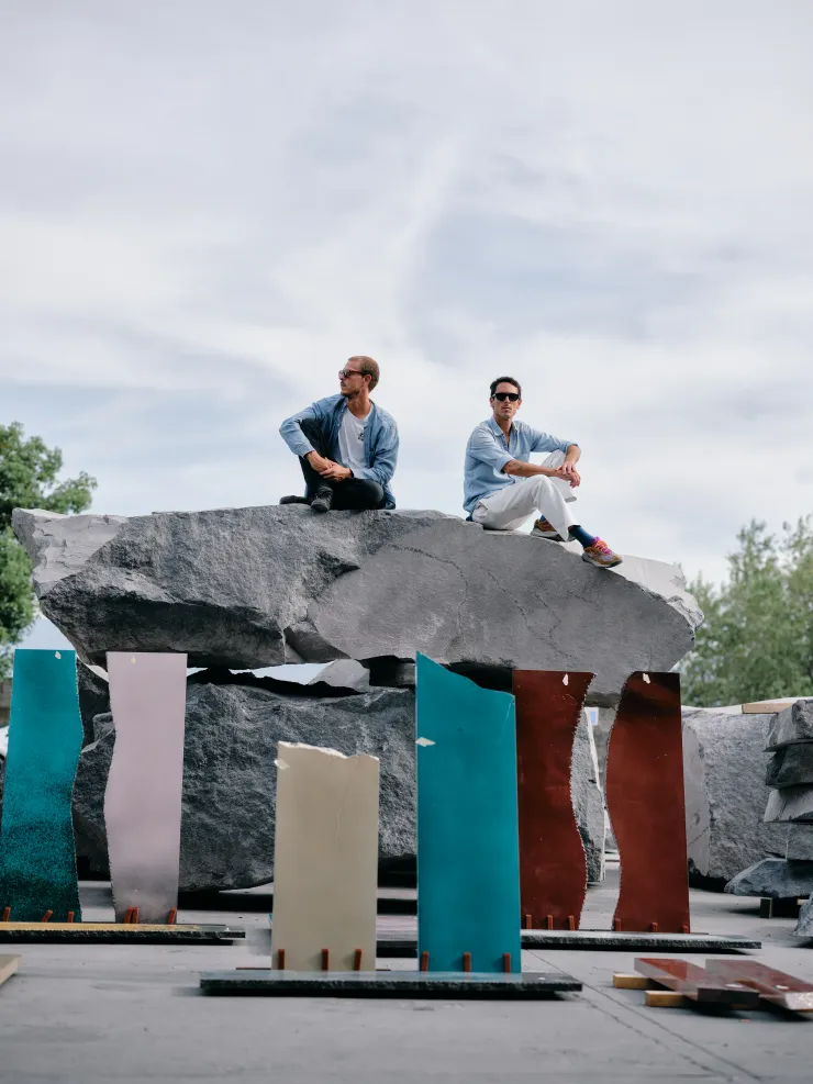 品牌創意總監David Lopez Quincoces(左)和 Francesco Meda(右)