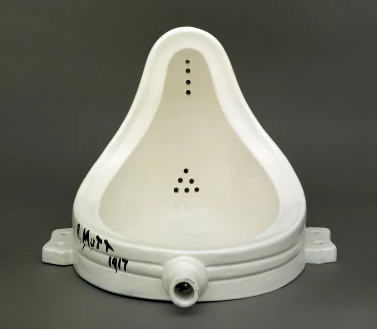 馬塞爾·杜象 Marcel Duchamp,《噴泉》(Fountain),1917。