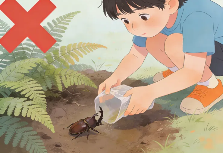 嚴禁棄養甲蟲
