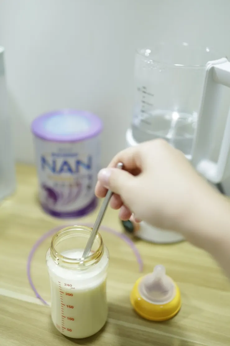 ▲能恩全護很好泡開,連老公都輕輕鬆鬆泡好~