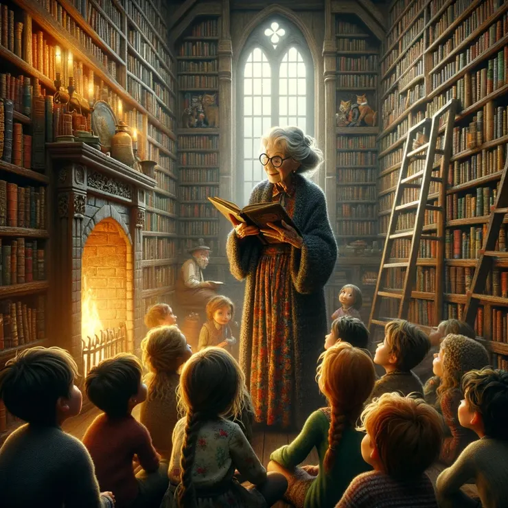 She was known not just for her extensive knowledge of literature but also for the warmth that seemed to radiate from her like the cozy glow of the fireplace in her quaint library.