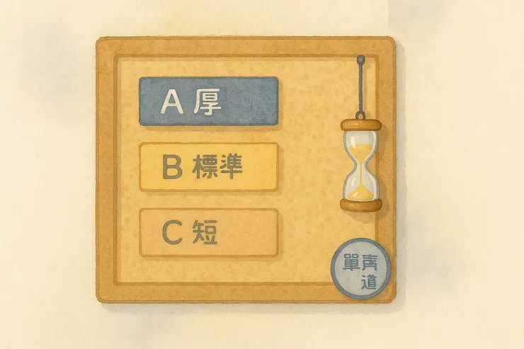 同題一聲,厚薄分層。