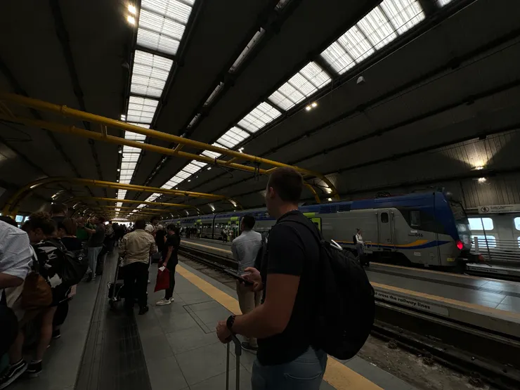 機場車站月台／攝於2023年,Roma Fiumicino