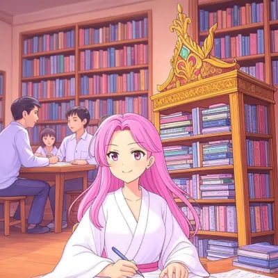 桃花忙於工作😅