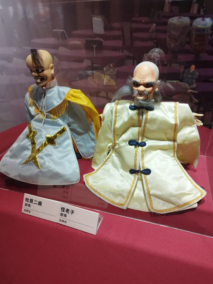 彰化縣的工藝作品相當的精彩 例如 布袋戲人偶 的雕刻 河童拍攝/2023年