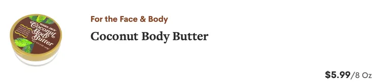 Coconut Body Butter(椰子潤膚乳)