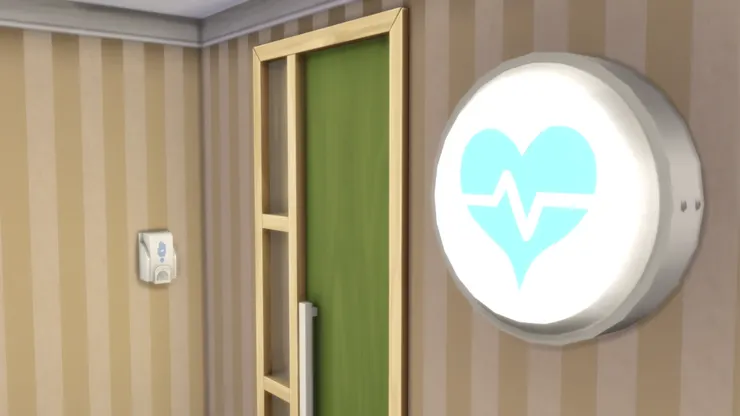 進去醫療室前得消毒一下雙手，畢竟這環境特別需要衛生。