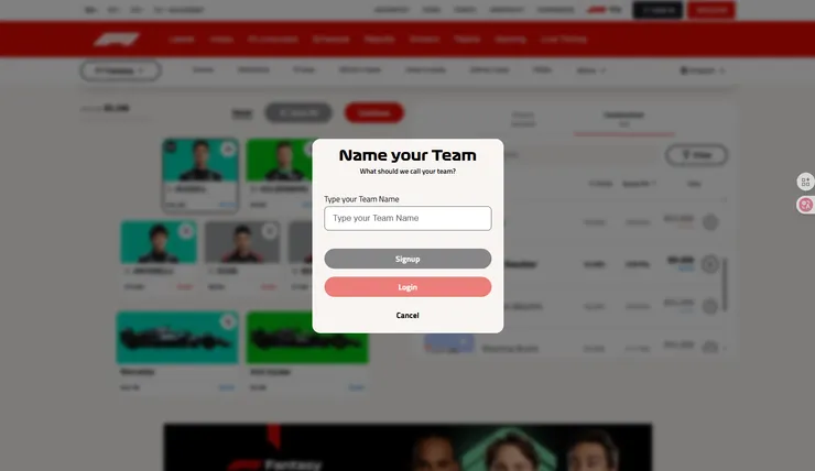 建立隊伍名稱並登入或註冊就可以了！
