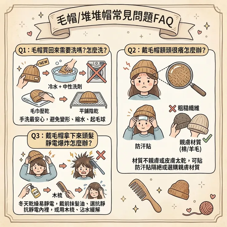 毛帽/堆堆帽常見問題FAQ
