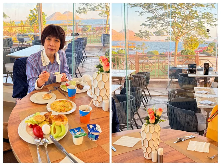 納賽湖畔吃早餐