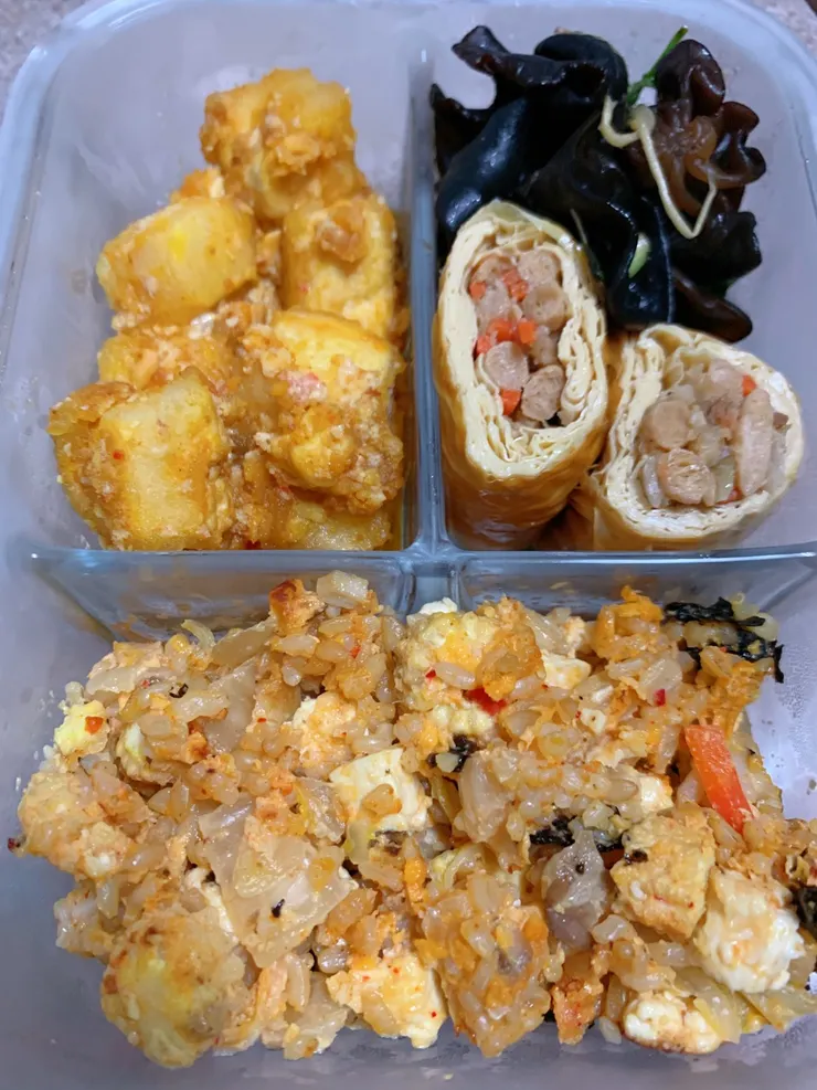 星期日拿到便當的照片