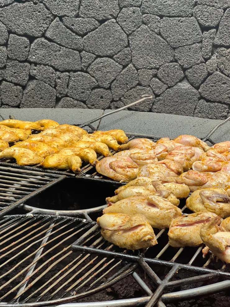 用火山火烤鷄翅