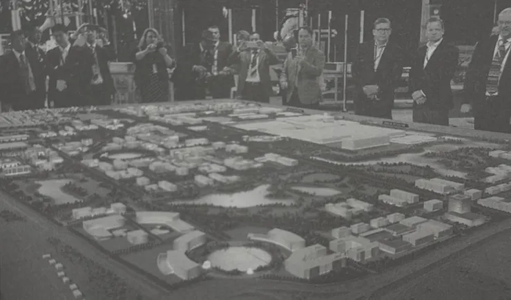 富士康當初的宣傳模型（截自《富士坑》）