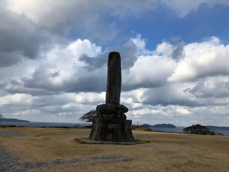 天守閣的位置。