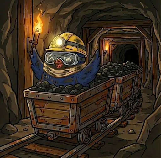 收穫滿滿的小礦工藍雀