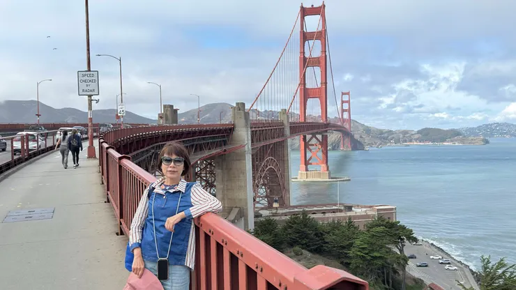 從南端步行於金門大橋