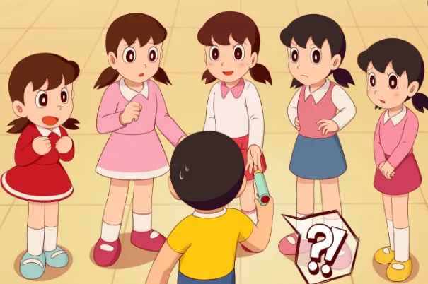 唯獨大雄能見到，不同面向的靜香