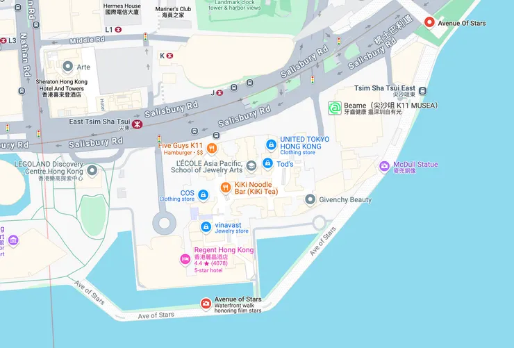 香港尖東站星光大道