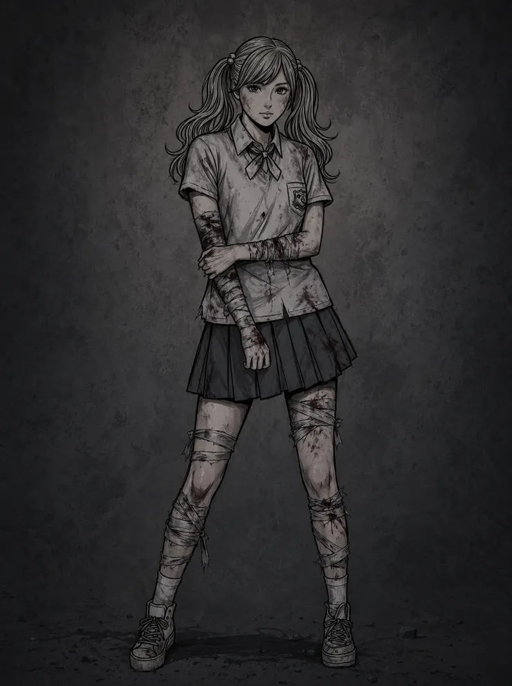 圖文繪製：Sherry Chen，滿身是傷的人，眼中早已沒了靈魂