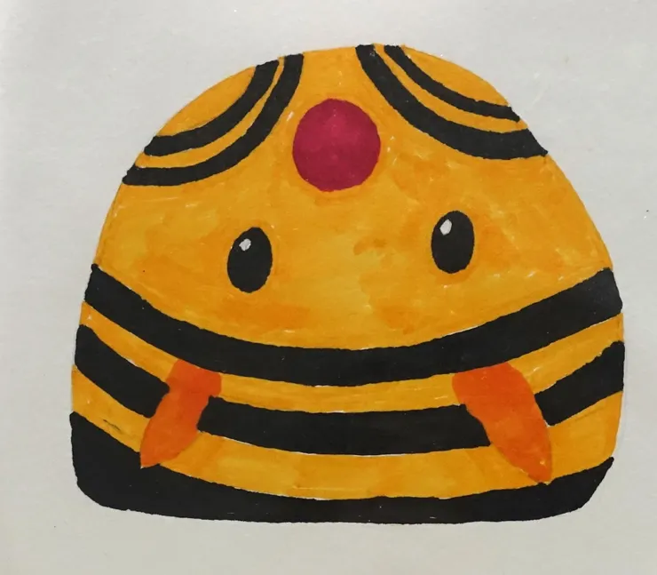 下面那兩隻是手，不是耳朵哦 ! 