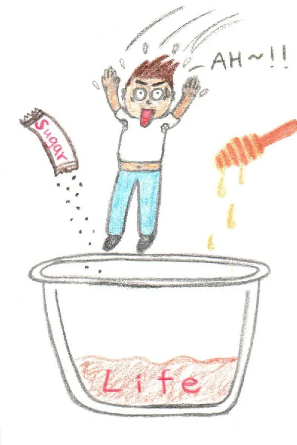 Drew this based on the image in my mind of my partner, for the Valentine's Day back to the days I didn't have a job, just drawing and doing puzzles all day long. I sincerely thought that maybe I can earn money from drawing.
