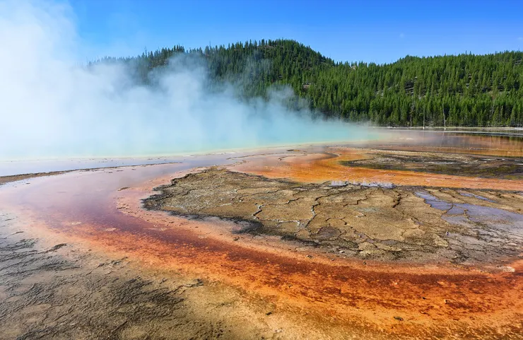 The Grand Prismatic Spring／大稜鏡溫泉