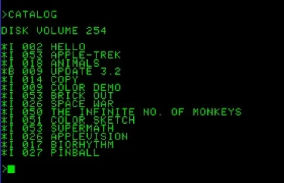 Apple DOS (來源:網路截圖)