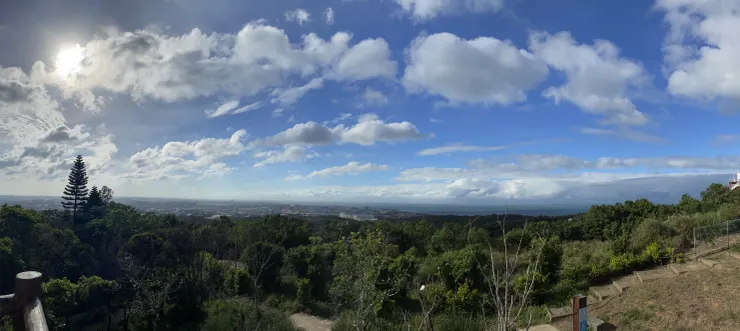 上圖為大古山步道公園的瞭望台往下看的全景圖
