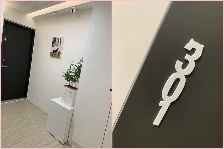 每個房號第一個數字都有貓耳設計