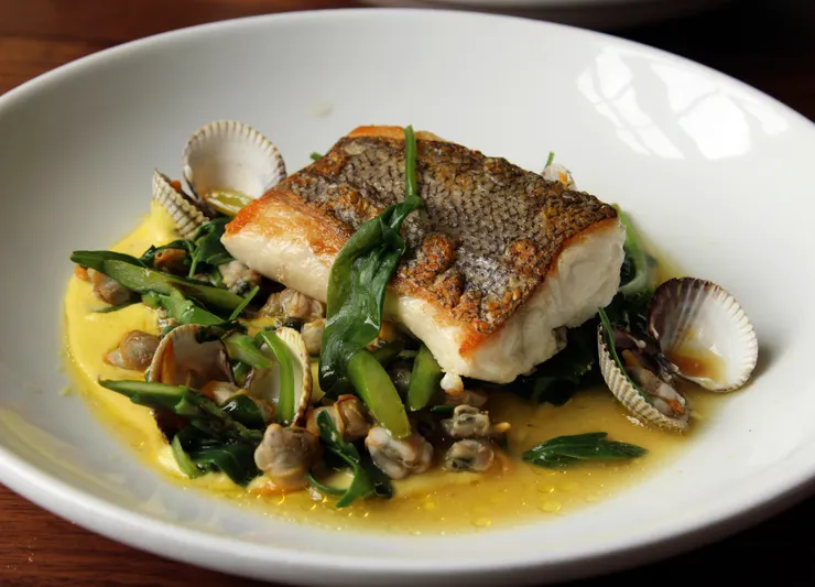 第一道主菜，北海鱈魚