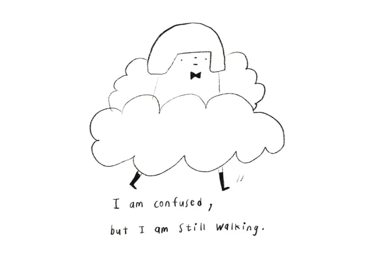 我正在迷惘，但我依然前進