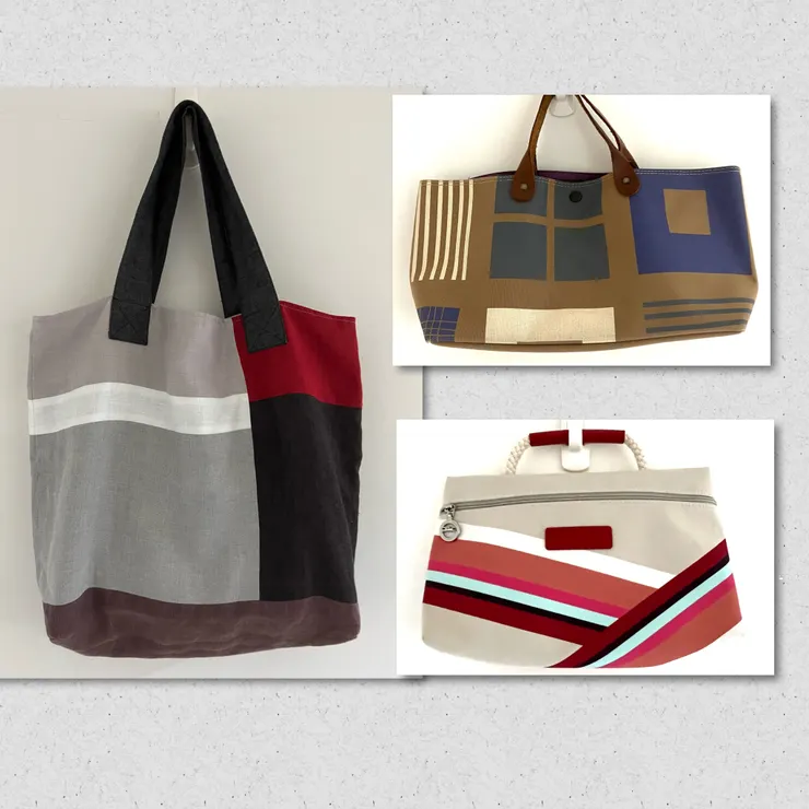 左:4年前購於Pinkoi平台,日本手作訂製棉麻布包,做工和拼色都很細緻,去年我帶著它和5個高中好友去墾丁,那次旅行我希望其中一位好友巨大的人生傷痛能稍稍減緩。
右上:大學同學在14年前去上海工作,她把帶不走的美包,分給幾位女同學,我選了好像有很多窗戶的這個。
右下:Longchamp小提包,我覺得適合去家附近的大商場吃飯逛街使用。