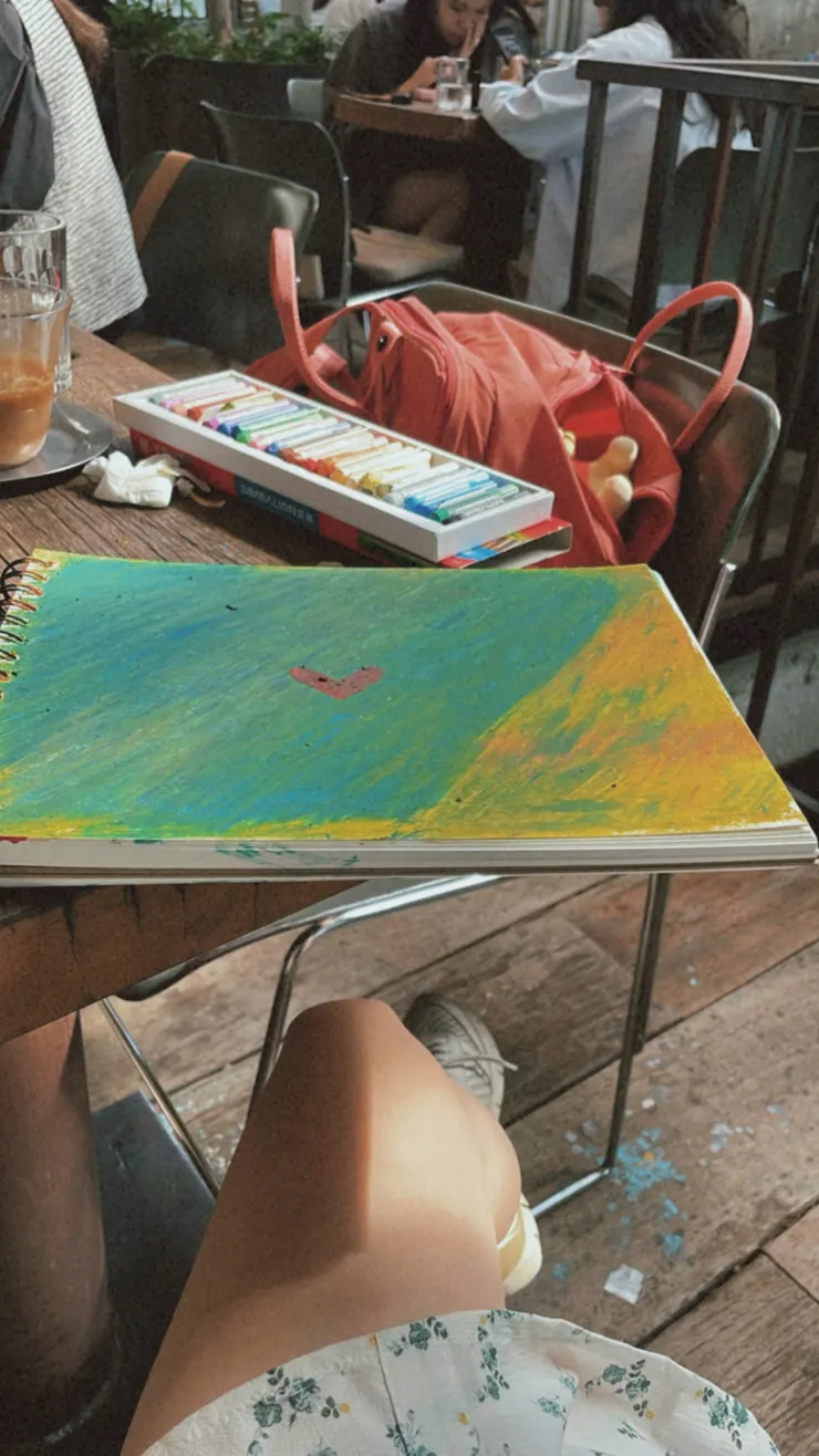 咖啡廳的第一幅畫作！