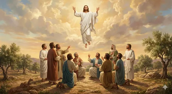 耶穌在復活後40天結束耶穌「升天」