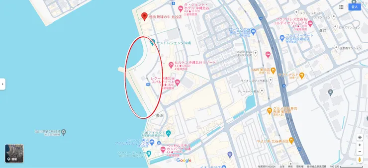 「沿海步道」的大致位置。