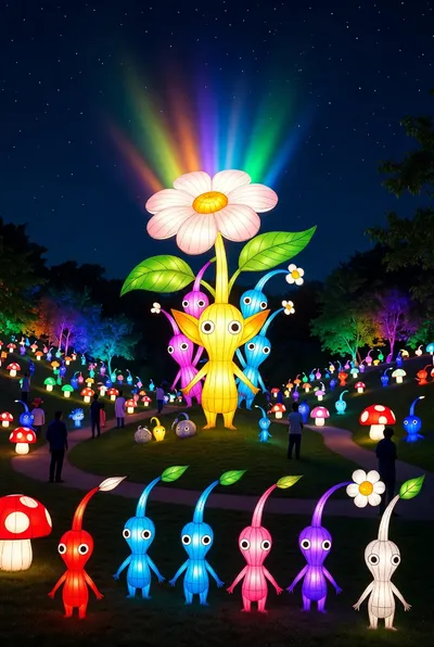 如果花燈是皮克敏主題的話？會不會超可愛？