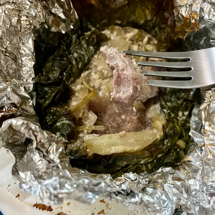 羊肉不大塊，但味道很好，喜歡吃羊味的人會很喜歡吧