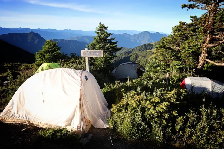 ▲15:45奇峻山營地紮營