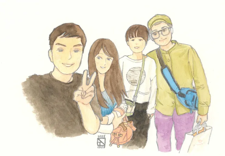 和皮友情侶逛花博市集