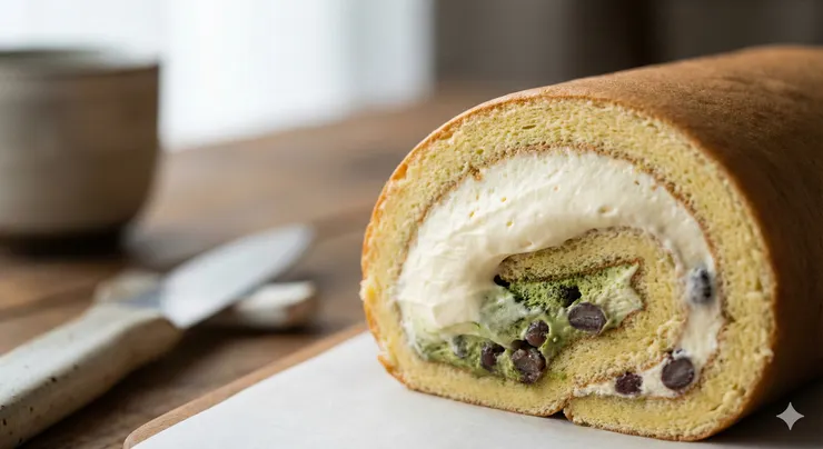  生乳捲｜切面展示