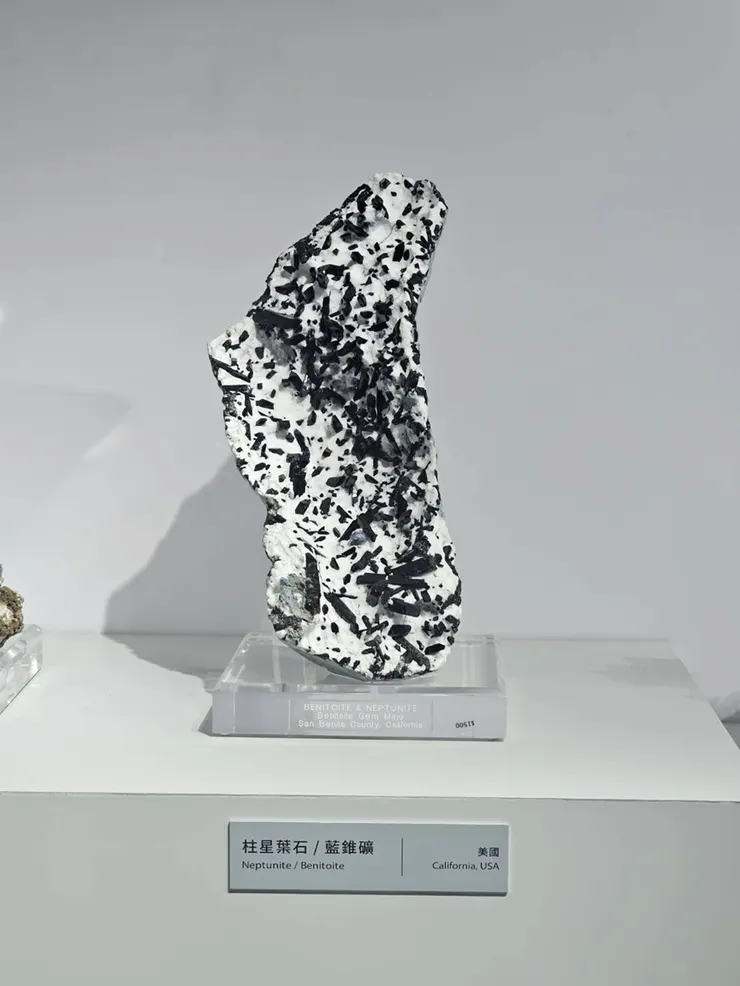 柱星葉石、藍錐礦(美國)