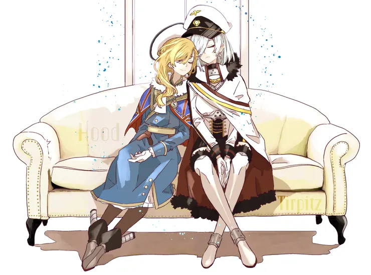 『辛苦了,好好休息吧...』碧藍航線 鐵必制和胡德 同人創作