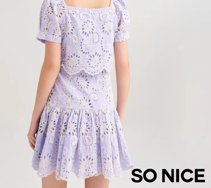 SO NICE 公主袖蛋糕裙洋裝