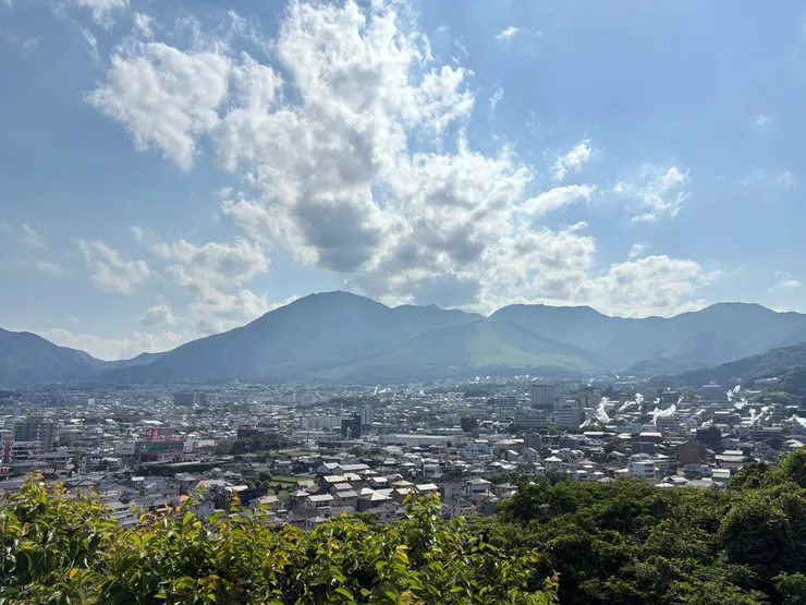 從湯霧展望台看出去的別府