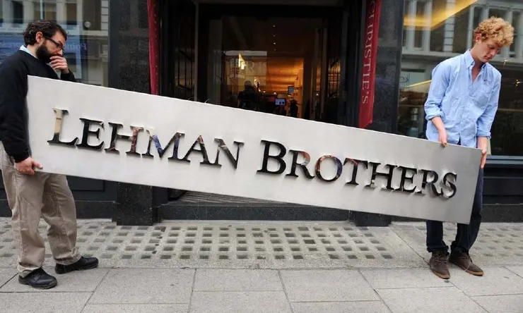 Figure 1-1, The Collapse of Lehman Brothers