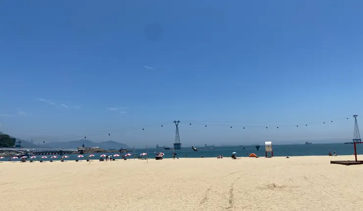 松島沙灘,有許多外國人來度假