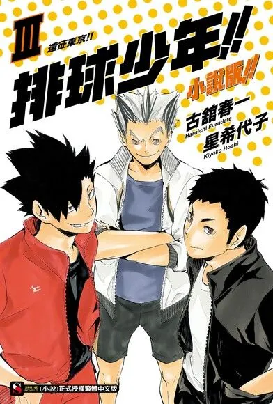 小說第3集封面，我喜歡的三年級主將們！