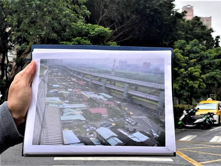 民國四十八年，國防部來這邊租地搭建眷村時的舊貌，如今已成了高樓林立的社區