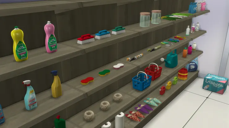 有刷子、洗碗棉。