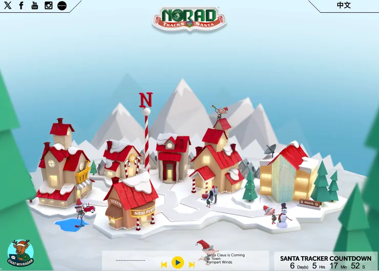 聖誕老人追蹤網站（NORAD）